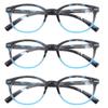 MODFANS Women Reading Glasses 1.5 3 Pair Stylish Ladies Readers with Comfort Spring Hinge Pattern Design for Fashion Women Reading Pouch Included view 2