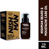 Nishman Beard & Mustache Care Beard Oil for Men, 75 ml - All Natural Argan, Jojoba, Sweet Almond, Olive Oils - Softens, Smooths & Strengthens Growth Easy Comb view 2