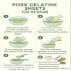 Pork Gelatine Sheets 120 Bloom - Gelatus (75g) view 4