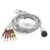 Compatible Kenz 103, 106, 107, 1201, 302, 303 10 Leads Wires IEU Banana Cardioline EKG Cable 16 Male pin 4.0mm view 3