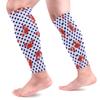EZIOLY Red Crabs Blue Polka Dots Sports Calf Compression Sleeves Leg Compression Socks Calf Guard for Running, Cycling, Maternity, Travel, Nurses view 1