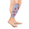 EZIOLY Red Crabs Blue Polka Dots Sports Calf Compression Sleeves Leg Compression Socks Calf Guard for Running, Cycling, Maternity, Travel, Nurses view 2