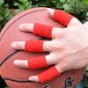 Finger Sleeves 20PCS, Professional Nylon Fingerstall Finger Protective Cover for Basketball, Volleyball, Tennis, Badminton,Boating and More. (Red) view 3