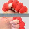 Finger Sleeves 20PCS, Professional Nylon Fingerstall Finger Protective Cover for Basketball, Volleyball, Tennis, Badminton,Boating and More. (Red) view 4