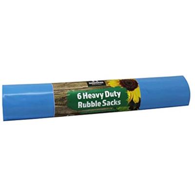 Kingfisher BB6R 40 Litre Heavy Duty Garden Waste Rubbish Rubble Sacks Blue (5 x 6 Bags)