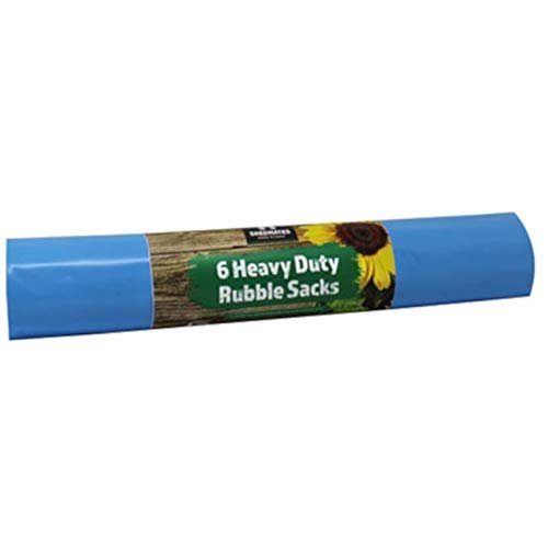 Kingfisher BB6R 40 Litre Heavy Duty Garden Waste Rubbish Rubble Sacks Blue (5 x 6 Bags)