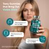 Biotin Gummies - 120 Chewable Gummies - B7 Vitamin with 8 Key Vitamins & 4 Nutrients - Biotin 5000mcg Supplements - Natural Mixed Berry Flavour - Non-GMO, Gluten-Free & Vegetarian-Friendly view 3