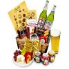 Gourmet Beer Gift Set - Trafalgar Beer Hamper with Lager, Cheddar, Brie, Chutney, Oatcakes - Lager and Snack Gift Basket for Men, from Regency Hampers view 1