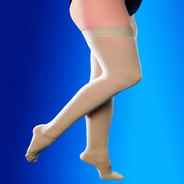 Compression Socks Stockings Class II 22-23mmHg Pantyhose Closed Toe Graduated Compression (2 Items) (Large, Black)