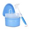 Y-Kelin Denture Cleanning Set Denture Cleaning Case with Denture Brush, Blue view 1