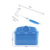 Y-Kelin Denture Cleanning Set Denture Cleaning Case with Denture Brush, Blue view 2