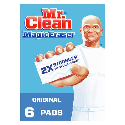 Mr. Clean Magic Eraser Original Cleaning Pads with Durafoam, Pack of 6