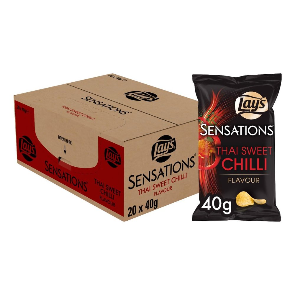 Lay's Sensations Thai Sweet Chilli 40 gr 20x | Total Weight 800 gr
