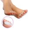 2 Pair Silicone Gel Toe SEPRATOR Straightener Hallux Valgus Corrector Bunions Toes Toe Spacer Stretcher Unisex Foot Care Pain Relief view 3