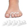 2 Pair Silicone Gel Toe SEPRATOR Straightener Hallux Valgus Corrector Bunions Toes Toe Spacer Stretcher Unisex Foot Care Pain Relief view 4