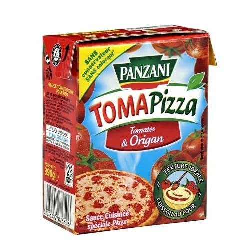 Panzani - Tomapizza Tomato and Oregano 390g - Lot of 4 - Price Per Lot - Fast Delivery