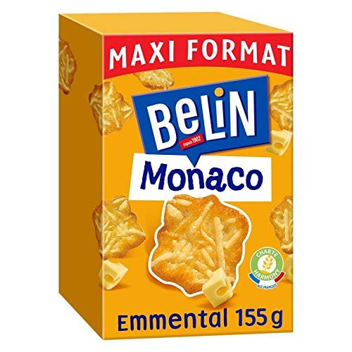 Belin - Crackers Monaco Emmental 155G - Lot of 4 - Price Per Lot - Fast Delivery