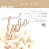 NANASUKO 2nd Birthday Cake Topper - Two - Double Sided Rose Gold Glitter - Premium Quality Made in USA - Rose Gold Glitter view 4