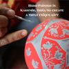 Rita Farhi Dark Chocolate Covered Gingers in a Hand Made Papier Mache Bonbonniere 130 g - Blue - New Palm Oil Free Recipe view 4