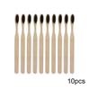 Domybest 10pcs Bamboo Toothbrushes, Recyclable & Biodegradable, Soft Head Bamboo Oral Care Eco Toothbrush view 2