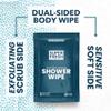 Super Fresh Shower Wipes Large Unscented Body Wipes for No Rinse Bathing Personal Hygiene Gym Travel Camping Enriched with Aloe and Vitamin E 10 Individually Wrapped Disposable Sheets view 3