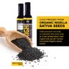 Black Seed Oil Cold Pressed 250ml High Strength Pure Virgin Oil from Organically Grown Nigella Sativa BlackSeed Blessed Cumin Seed Oil - Glass Bottle with a Free Priddyfair Nutrition Sachet Raw Honey view 2