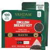 VAHDAM, English Breakfast Black Tea Bags (100 Count) High Caffeine | Strong, Robust & Flavoury | Pyramid Tea Bags | Full Bodied Black Tea Leaves view 1