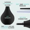 TopQuaFocus 8oz Enema Bulb Kit Clean Anal Douche for Men Women with 4 Replaceable Nozzles view 4
