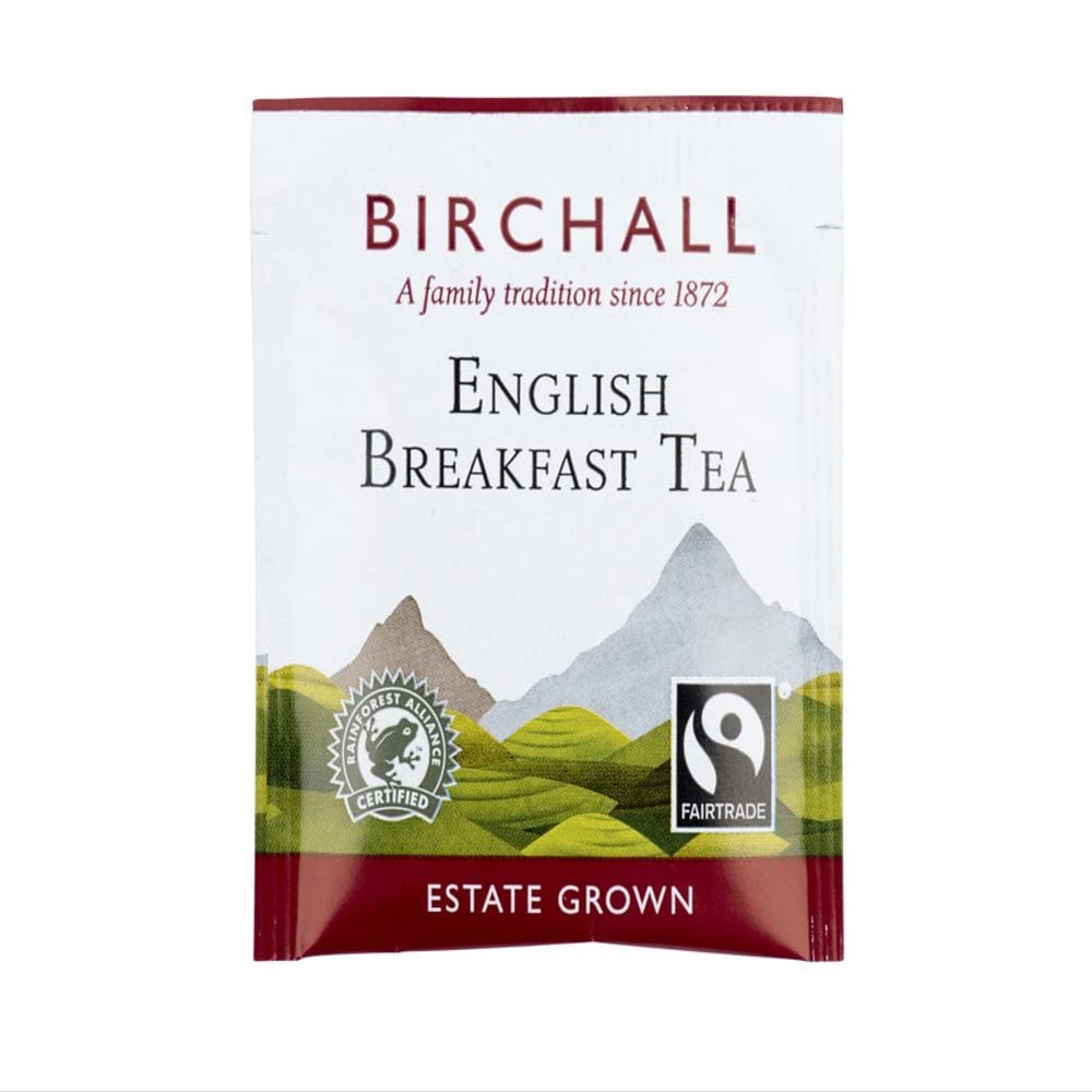 Birchall Tea - English Breakfast Tea - 1 Box Of 250 Enveloped Plant-Based Tea Bags - Bold And Bracing English Breakfast Tea Bags - Robust, Flavorful, and Perfectly Balanced to Start Your Day