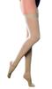Compression Socks Stockings Class I 17-22mmHg Upper Thigh Closed Toe Graduated Compression (2 items) (XLarge, Beige) view 1