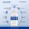 Advanced Multi. Multivitamin and Mineral. Contains Folate (as 5-MTHF), CoQ10, Vitamin D3, K2, B12 Methylcobalamin and More (29 Multivitamins). One a Day Capsule. 2 Month Supply. Made in The UK. view 3