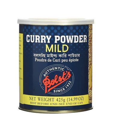 Bolst's Curry Powder Mild | Authentic & Delicate Bangalore Curry Spice | No Preservatives | Blend of Different Spice Powders | Perfect for Soups, Dals & Curries | 425g Tin