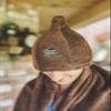 Ger3as Sauna Hat for Men and Women 100% Cotton with Embroidery Wellness Hat Brown view 2