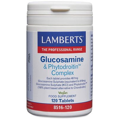 Lamberts Glucosamine & Phytodroitin Complex Plant-Based Joint Support with MSM & Quercetin 60 Vegan Tablets