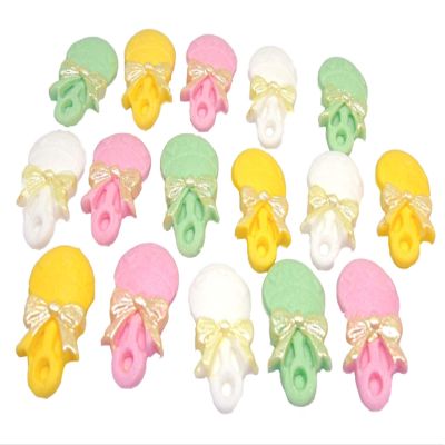 16 Baby Rattles Edible Baby Shower Cupcake Toppers (Mix)