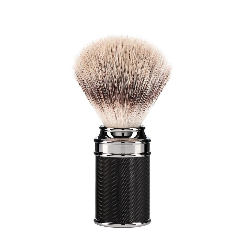 MHLE Traditional Silvertip Fibre Shaving Brush, Black