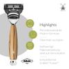 MHLE 5-Blade Razor, Olive Wood view 2