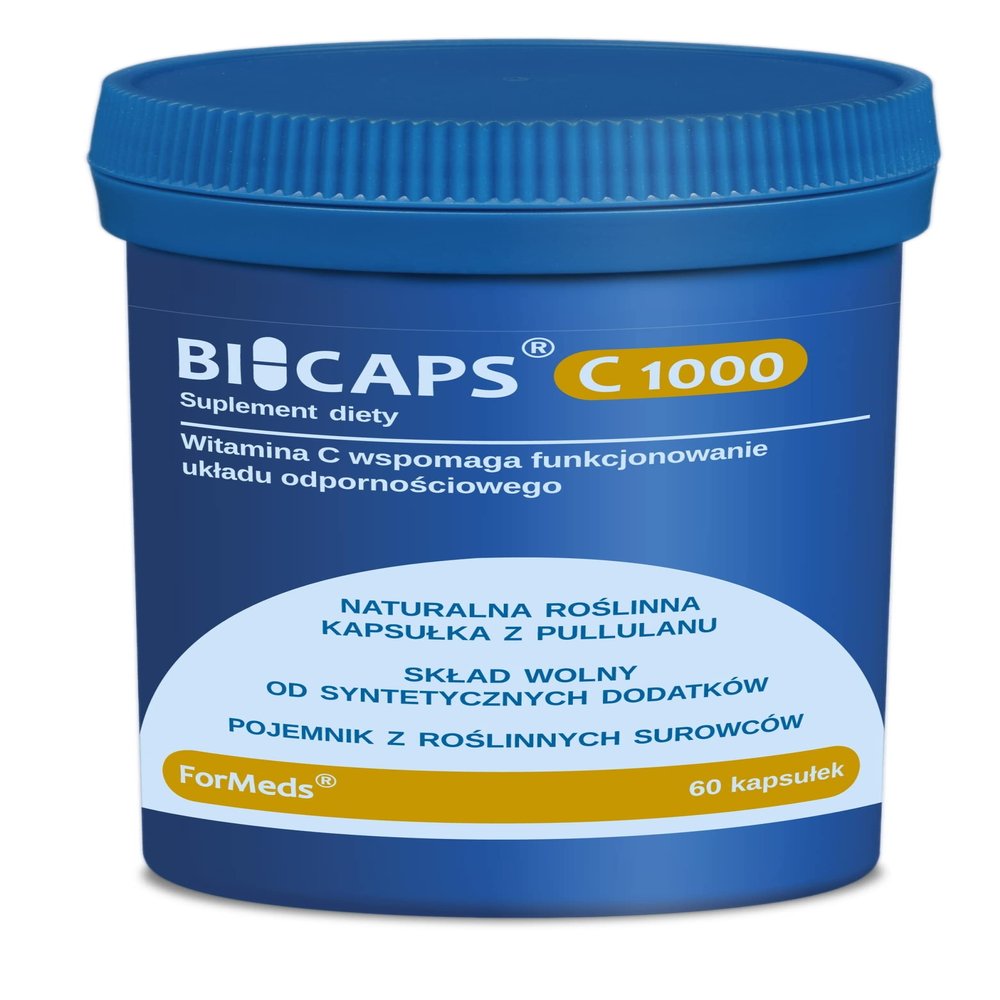 Bicaps Vitamin C-1000 1000mg 30 Servings of 60 Capsules ForMeds