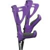 FDI Ergotech Comfort Grip Height Adjustable Collapsible Handle Elbow Open Cuff Crutches 1 Pair - Purple view 2