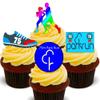 Made4You 75th Park Run - Edible Cupcake Toppers - Stand-up Wafer Cake Decorations (12) view 1