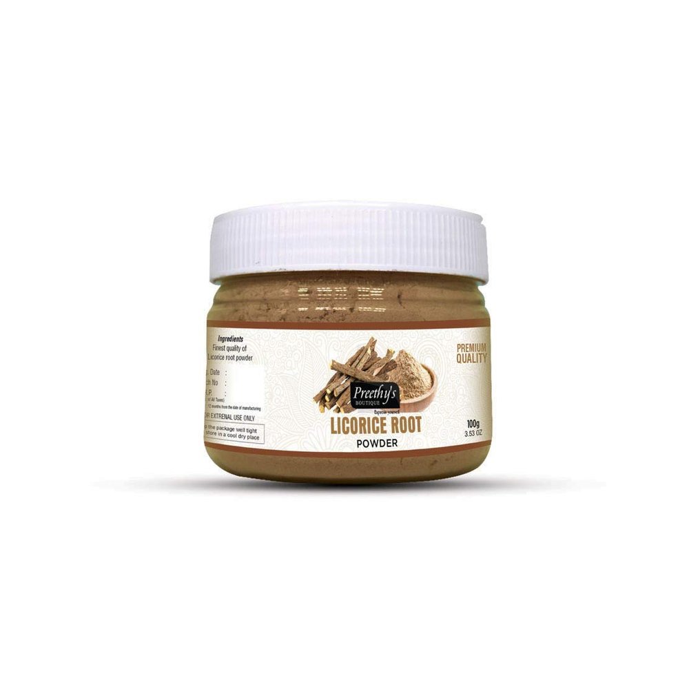 Mulethi Powder For Skin Whitening 100 Grams, Licorice Powder For Body & Skin