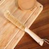1Pcs Hangable Cleaning Bottle Brush - Natural Wooden Long Handle Coconut Fibre Hair Bendable Cleaning Washing Brush For Glass Baby Bottle Cups Thermos Cup Kitchen Use view 3