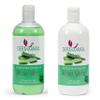 Waxing Pre- and Post-Treatment Set. Pre-Treatment Lotion with Aloe Vera and After-Treatment Milk with Aloe Vera view 1