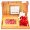 Ghasitaram Gifts Valentines Gift Valentines Day Chocolates for Girlfriend/Boyfriend/Husband and Wife Valentines Chocolate Hamper Marble Chocolate Bark Small with Teddies view 1
