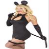 5 Piece Sexy Cat Costume 8-10 Dress with Tail, Ears on Headband, Gloves & Thong view 2