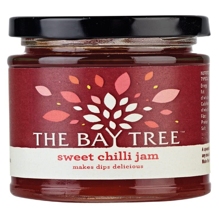 The Bay Tree Sweet Chilli Jam - Sweet & Sticky Makes Delicious Sauces Great with Crackers & Cheese Sensational in Sauces Traditional Cooking Methods Suitable for Vegetarians - 220g Jar, (Pack of 1)