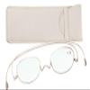 +2.00 Beautiful Designed Quality Fold Flat Ultra Thin Metal Reading Glasses with Case +2.00 view 1
