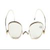 +2.00 Beautiful Designed Quality Fold Flat Ultra Thin Metal Reading Glasses with Case +2.00 view 3