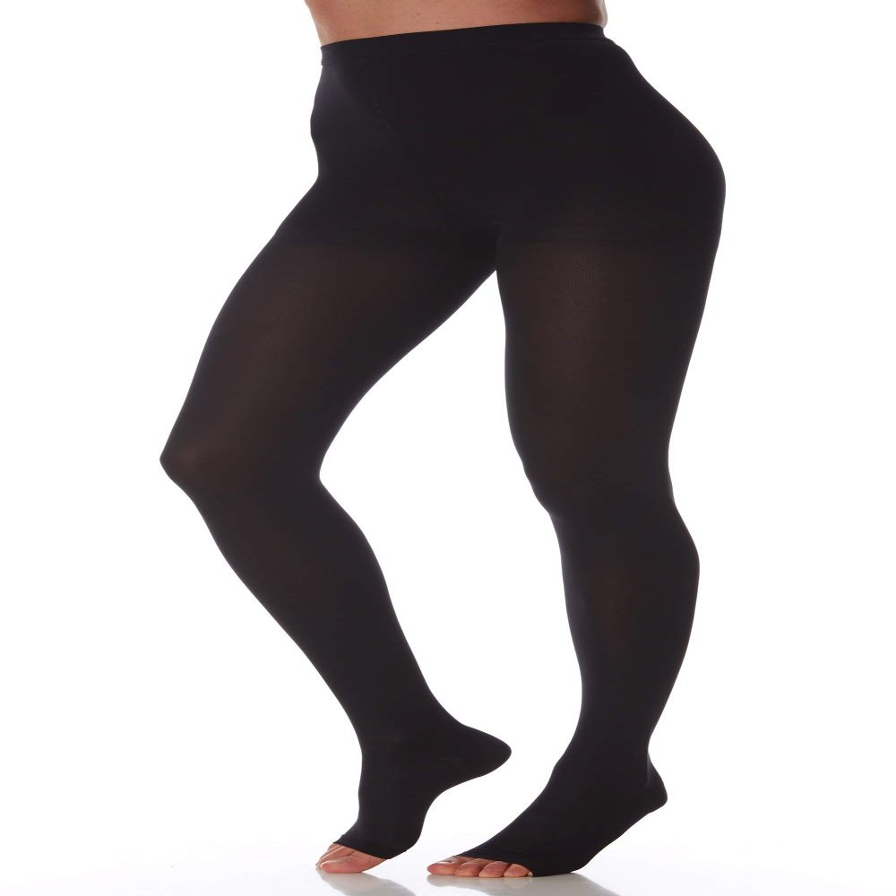 Scudotex Panty Microfibre K2 Open Tip, Black, Size 3 1 Unit