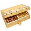 Ghasitaram Gifts Valentines Gift for Girlfriend / Boyfriend / Husband and Wife - Healthy Hampers - 4 Print 12 Pcs Sugarfree Dates and Figs Bites,Almonds and Roasted Namkeen Hamper Box view 1